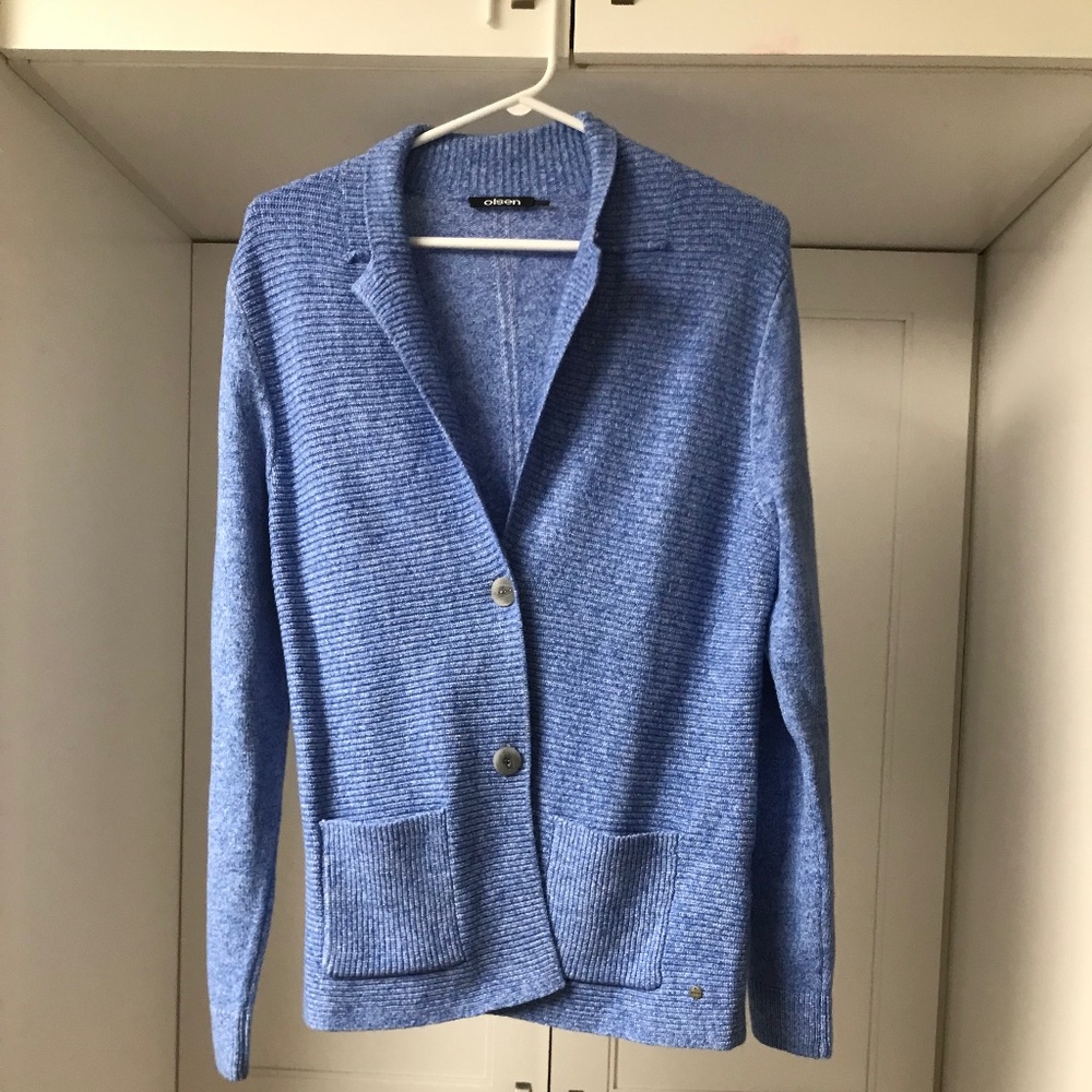 Olsen Knit Cardigan Blue Women’s Small
